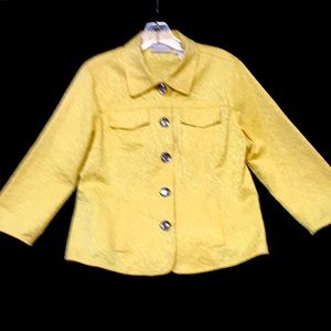Yellow jean jacket
